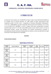 Clicca sull'immagine per sfogliare il curriculum di CAFHA